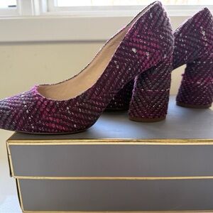 Louise et Cie Textured Purple Heels